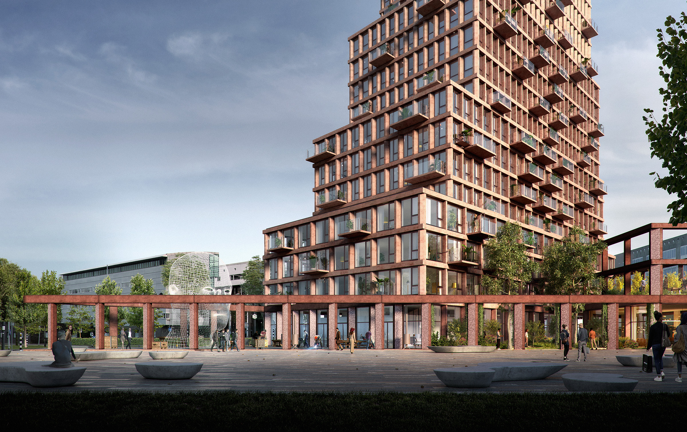 Urban living in HighNote, Almere Ballast Nedam